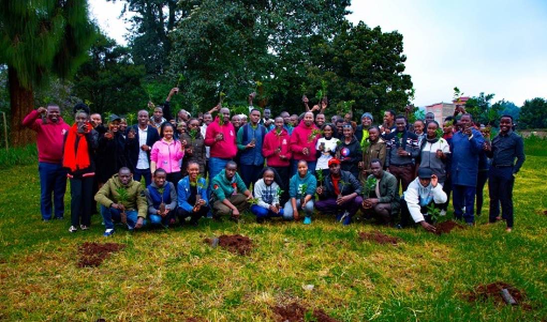 Going Green: Students and Staff Participate in the National Tree Planting Day